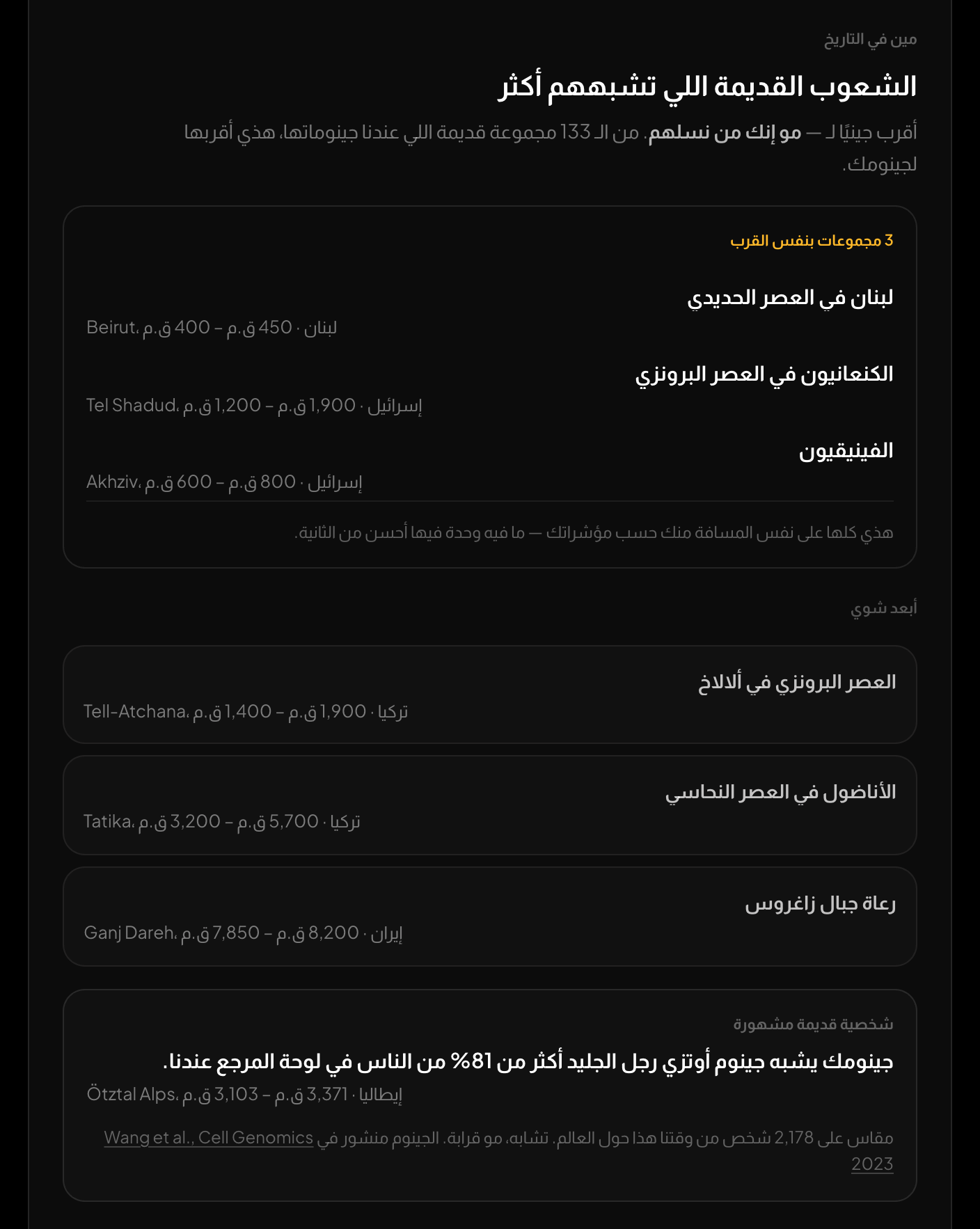 المجموعات القديمة اللي أنت أقرب لها، والروابط تظهر كما هي، مع اسم شخص قديم.